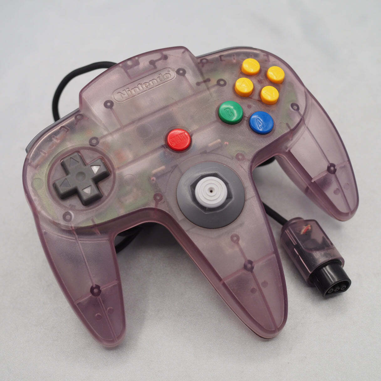 Nintendo 64 Controller only NUS-005 Clear Purple Official N64 Tested Working