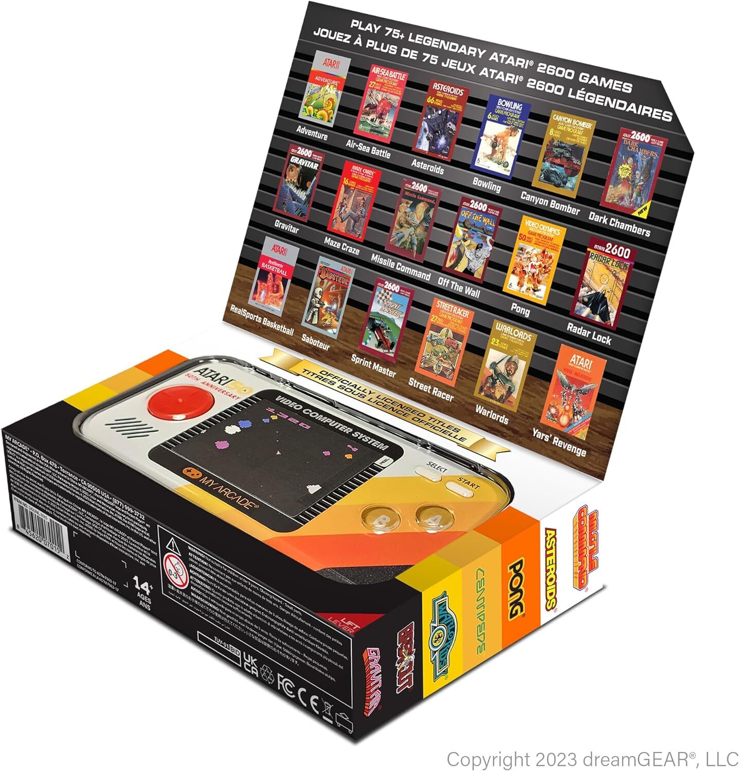 My Arcade Atari Pocket Player Pro: Portable Video Game System 100 Games