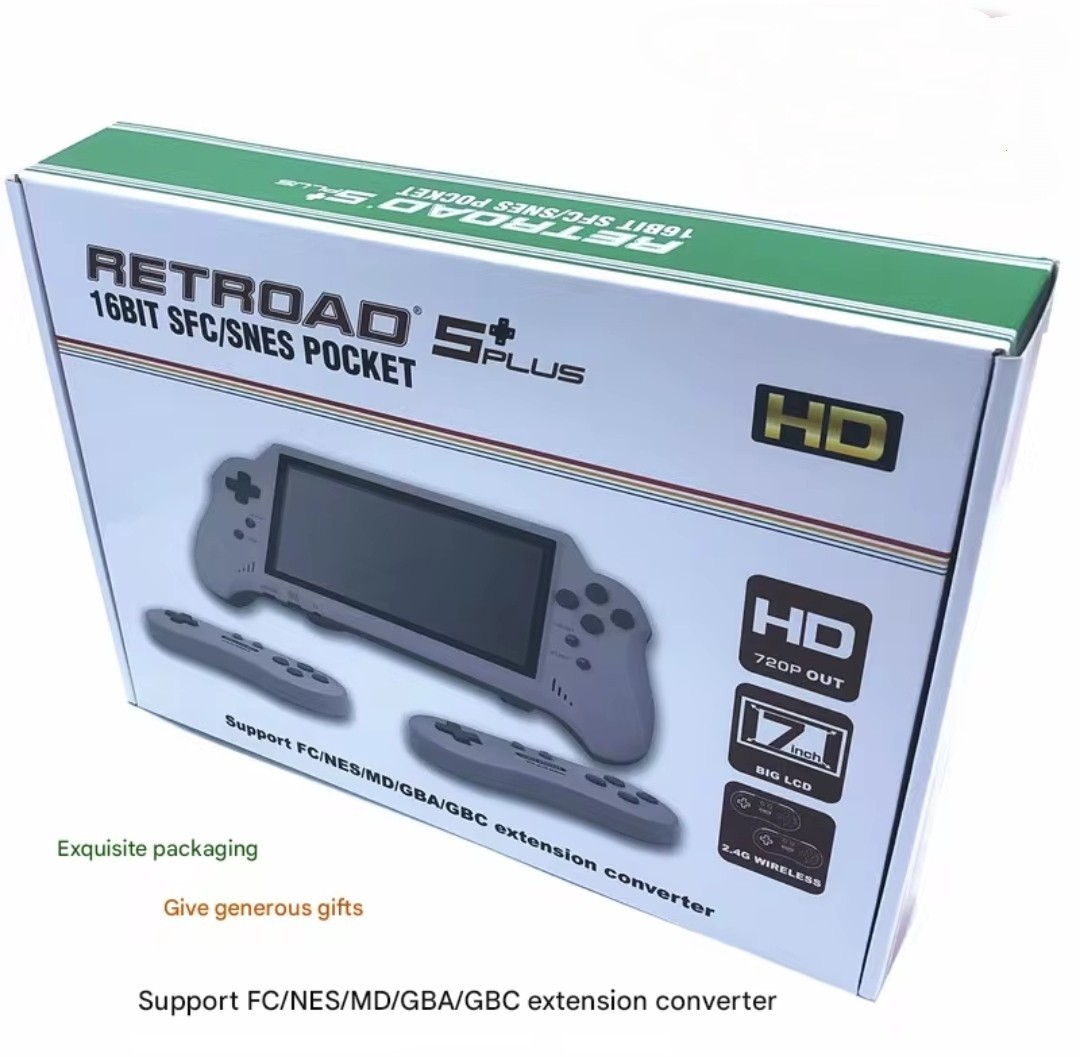 NEW 16-Bit NINTENDO SNES Compatible Handheld Console 7″ LCD HD Output w/ 2