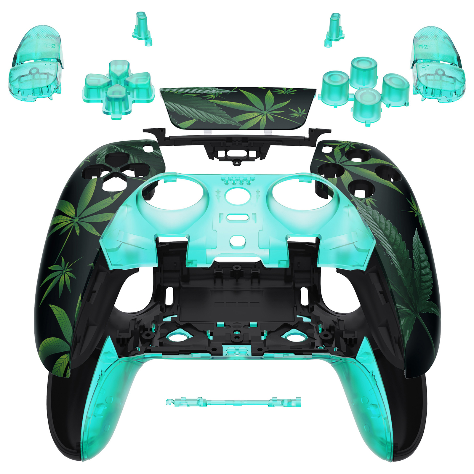 For ps5 Edge Controller eXtremeRate Full Set Shell with Buttons Touchpad Cover