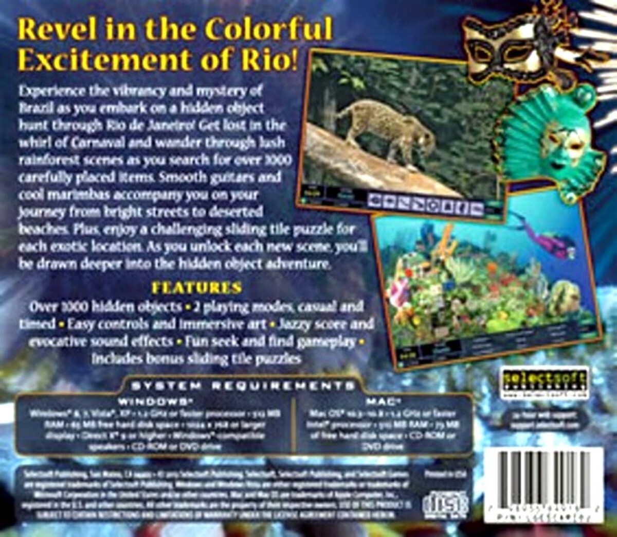 Escape from Rio de Janeiro – Hidden Objects Adventure PC Software Game Sealed