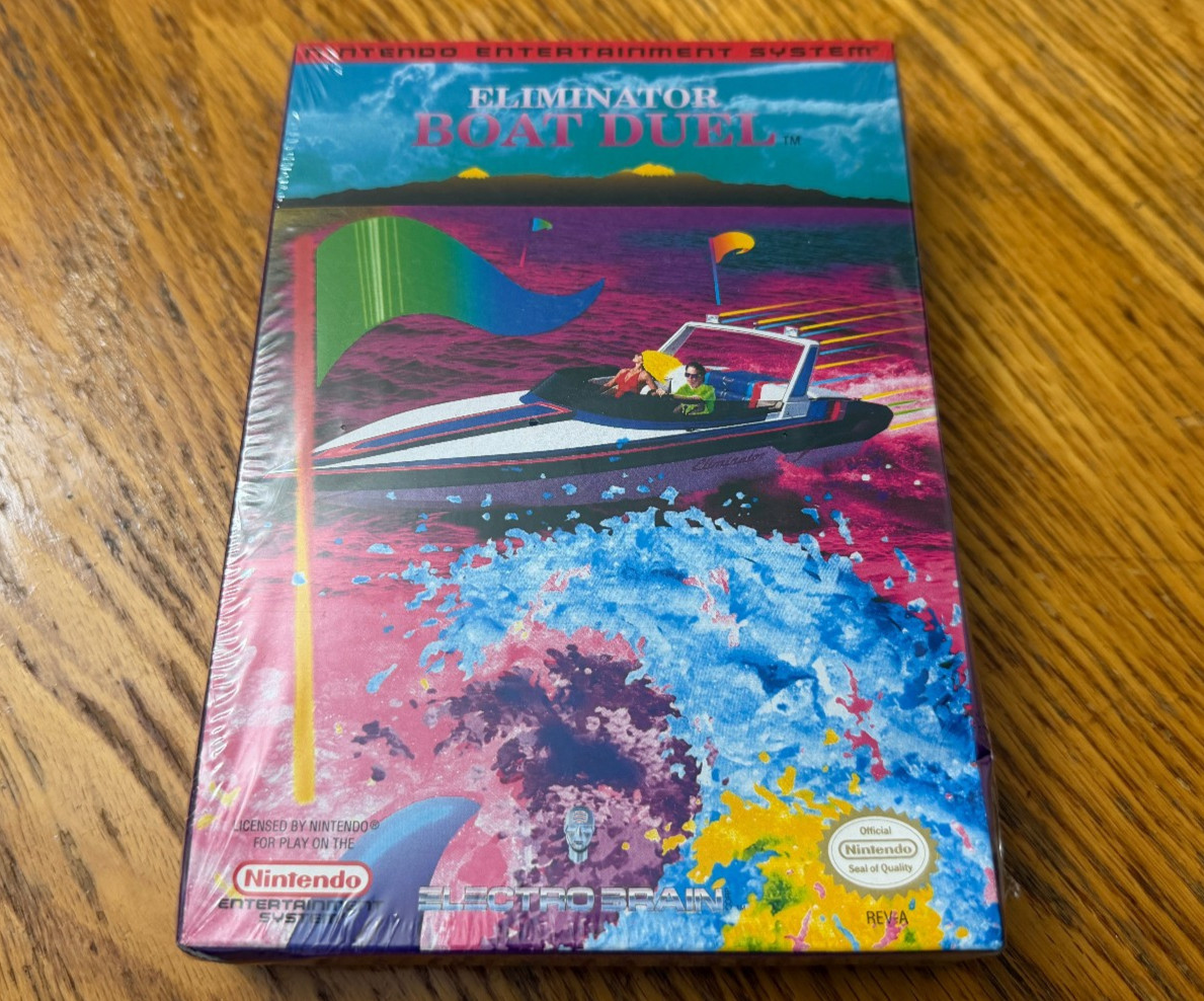 factory sealed Eliminator Boat Duel new in box nintendo nes unopened nr-MINT