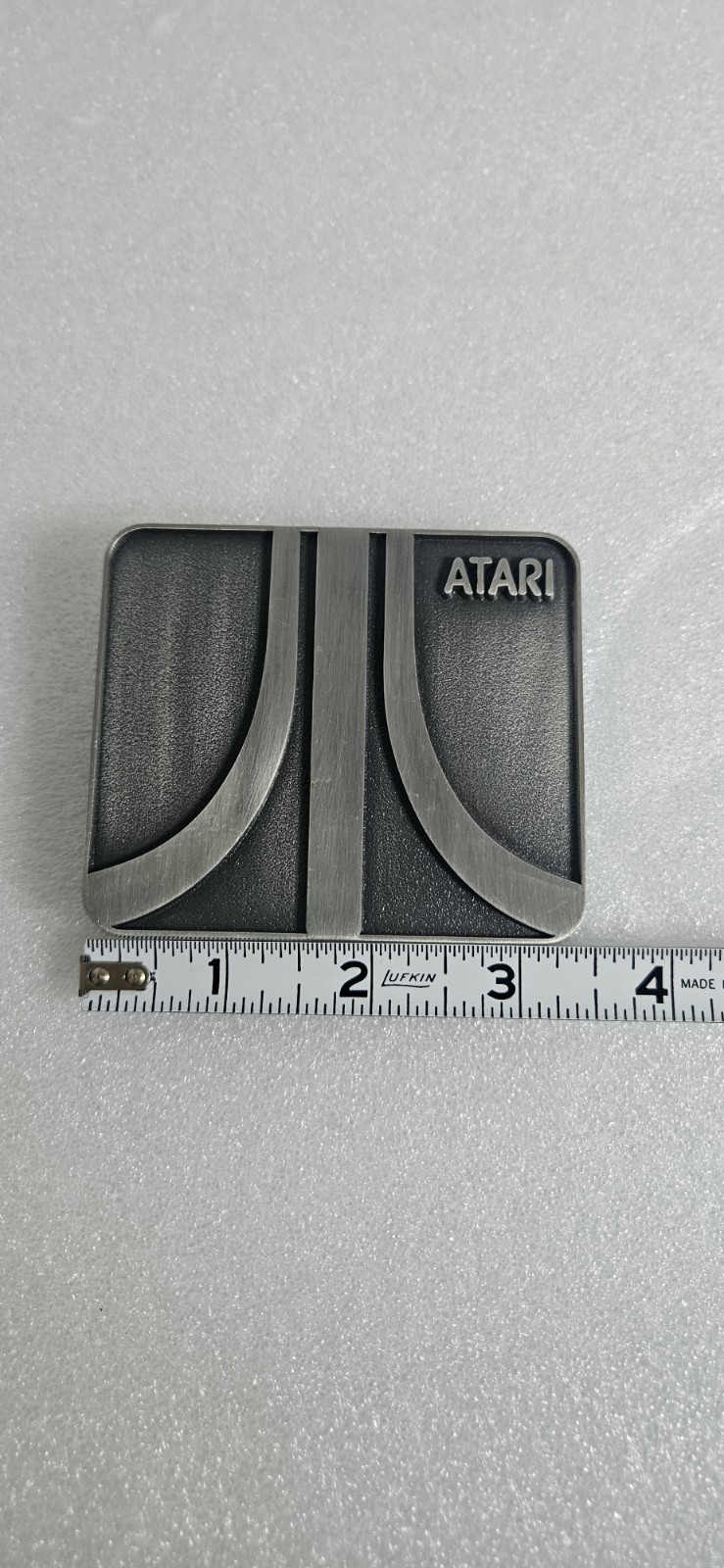 Vtg ATARI Arcade Game , Metal Belt Buckle, Atari Logo