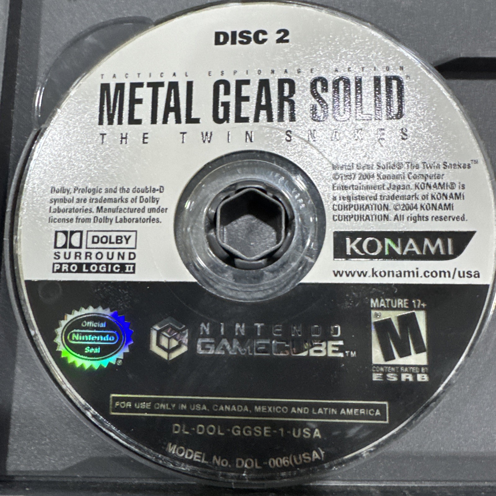 Metal Gear Solid The Twin Snakes – Nintendo GameCube – CIB Complete Tested