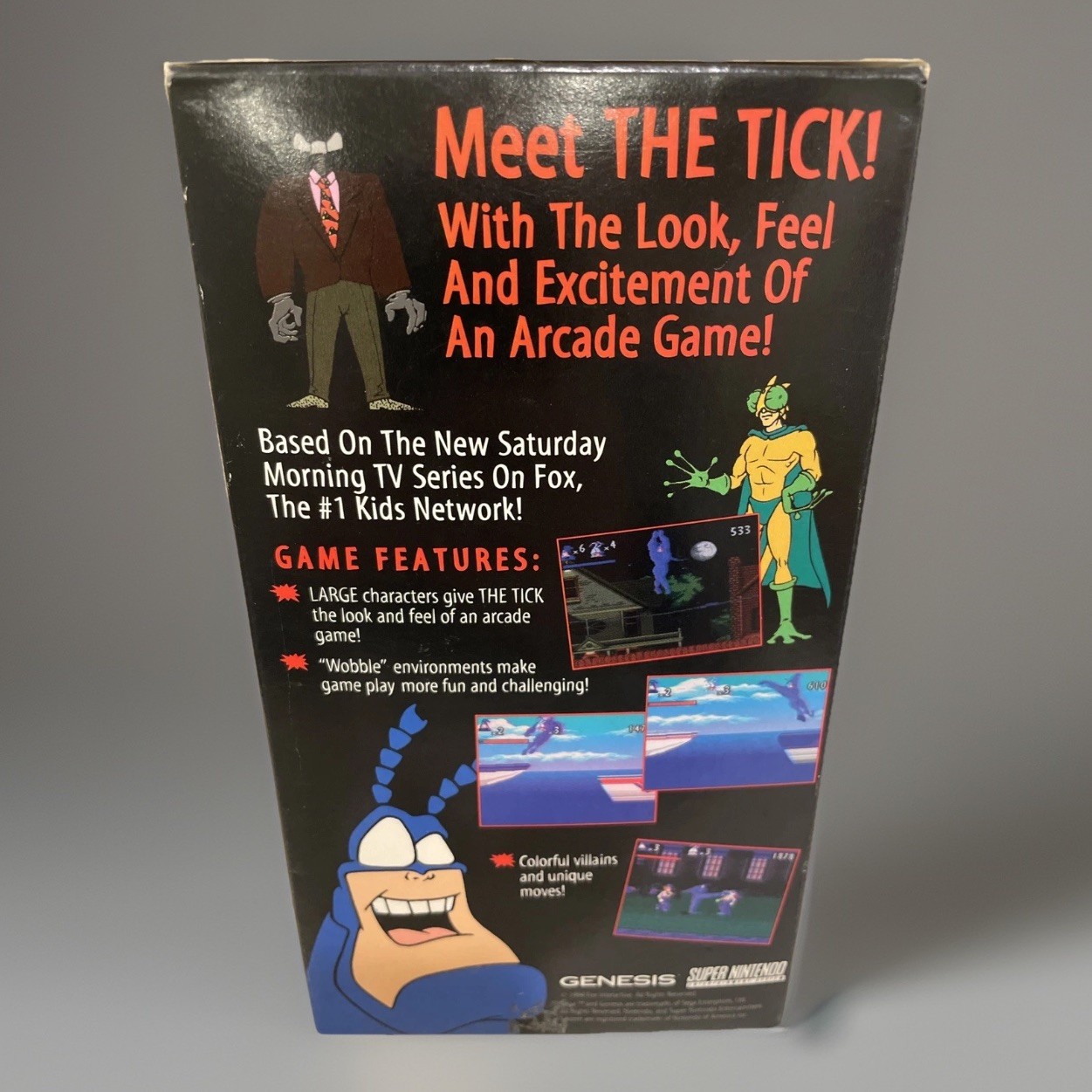 SUPER RARE The Tick SNES Sega Genesis 1994 Video Game Gameplay Demo Preview VHS