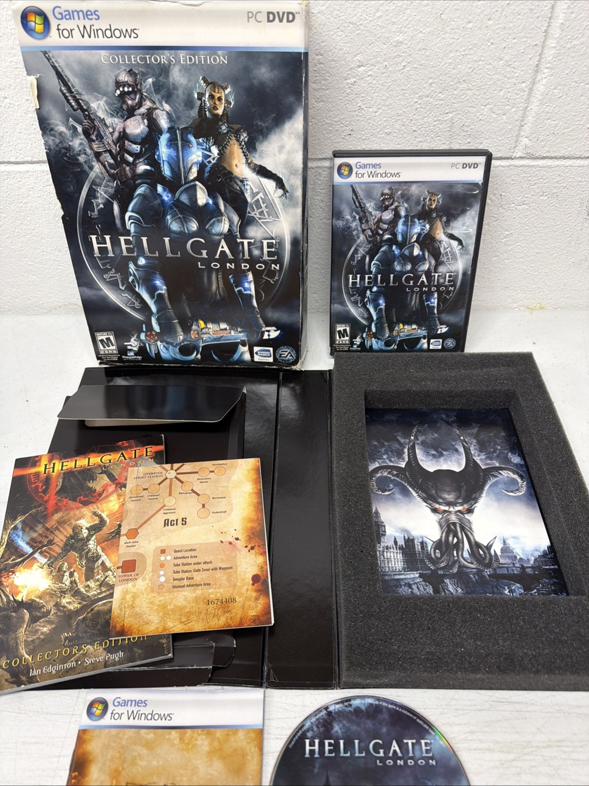 Hellgate: London Collector’s Edition (PC Big Box) Bonus Disc, CIB, Tested