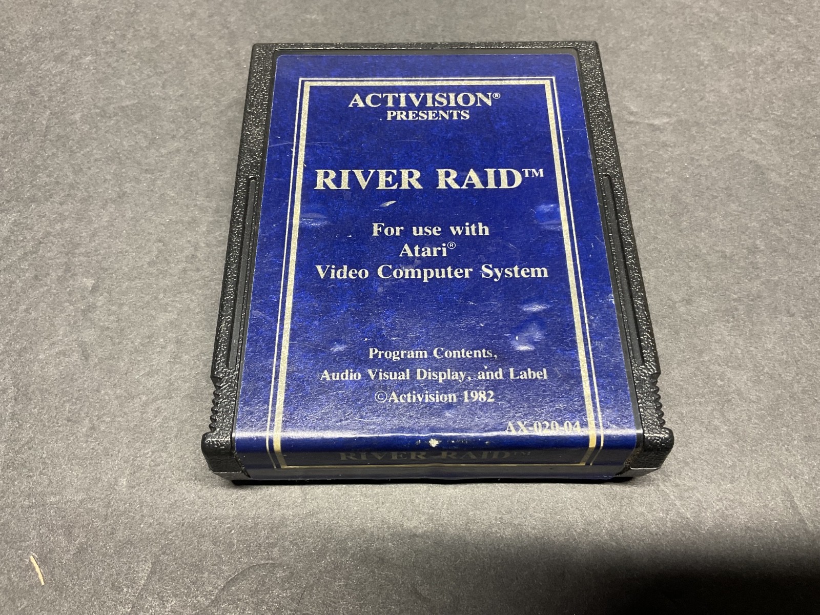 Atari 2600 River Raid Blue Label Game and Manual Tested