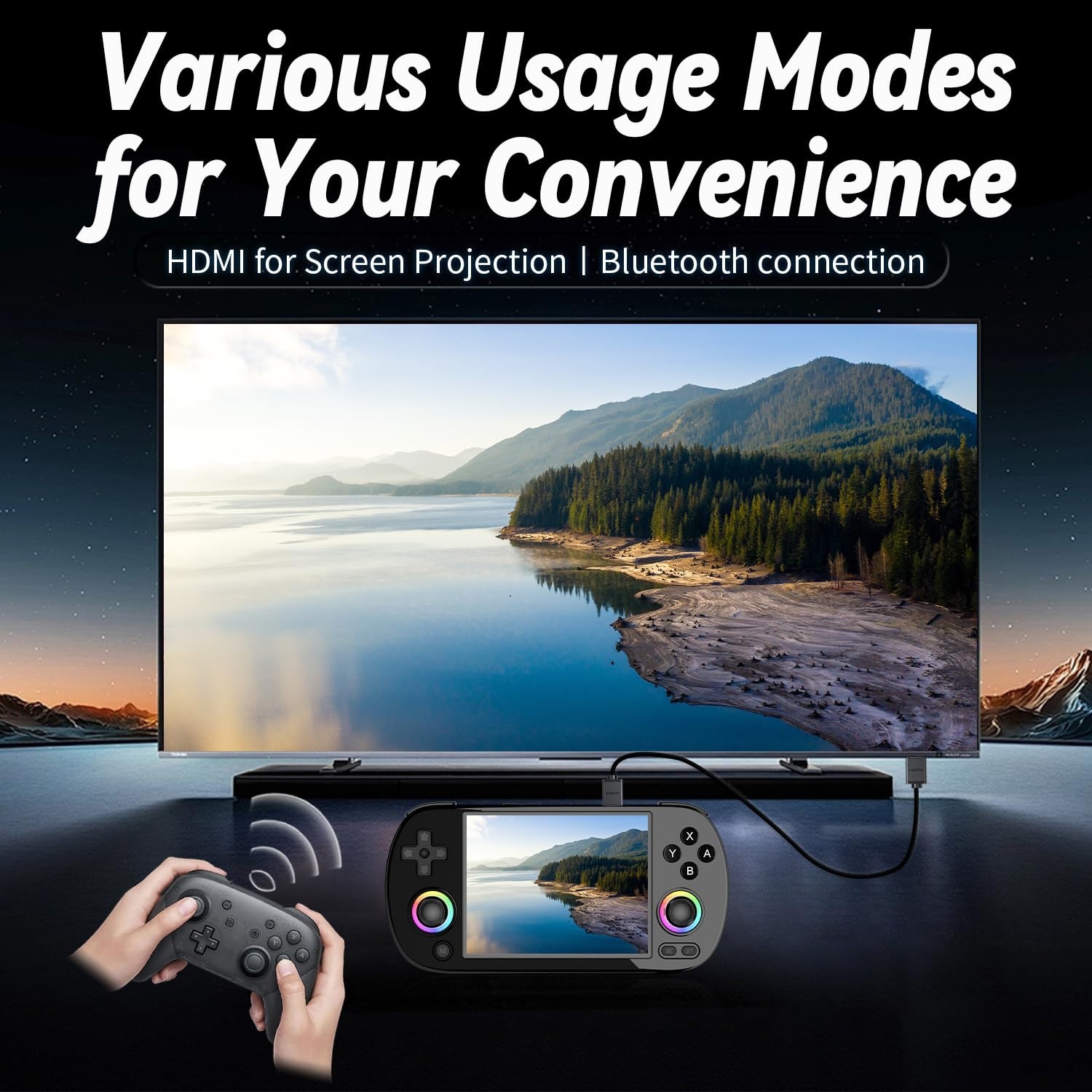 Anbernic RG40XX H Retro Handheld Game Consoles RG40XXH Retro Gaming Console 6…