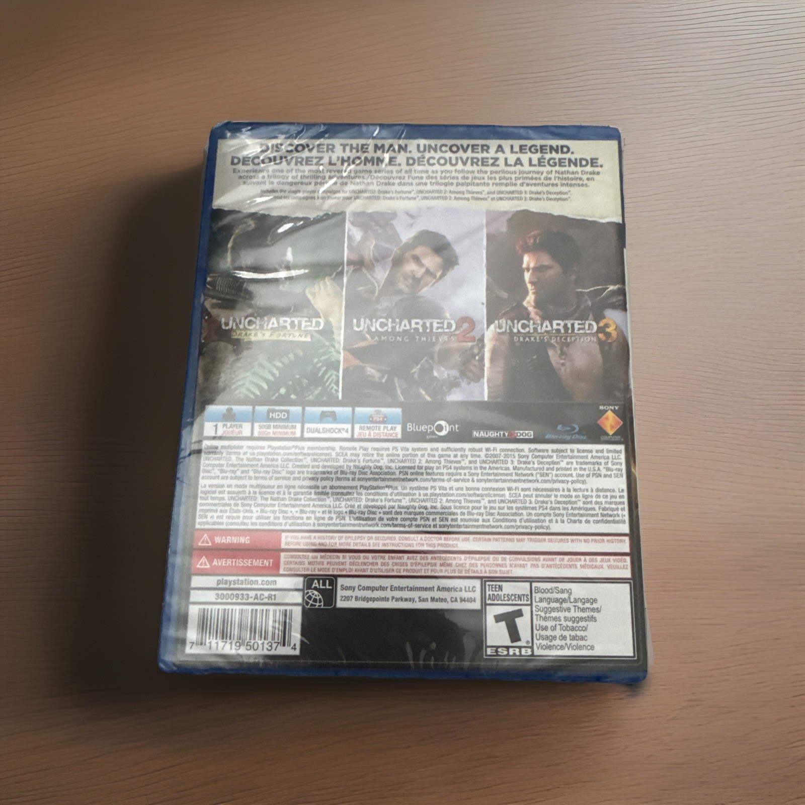 Uncharted: The Nathan Drake Collection PS4 (Brand New Factory Sealed US Version)