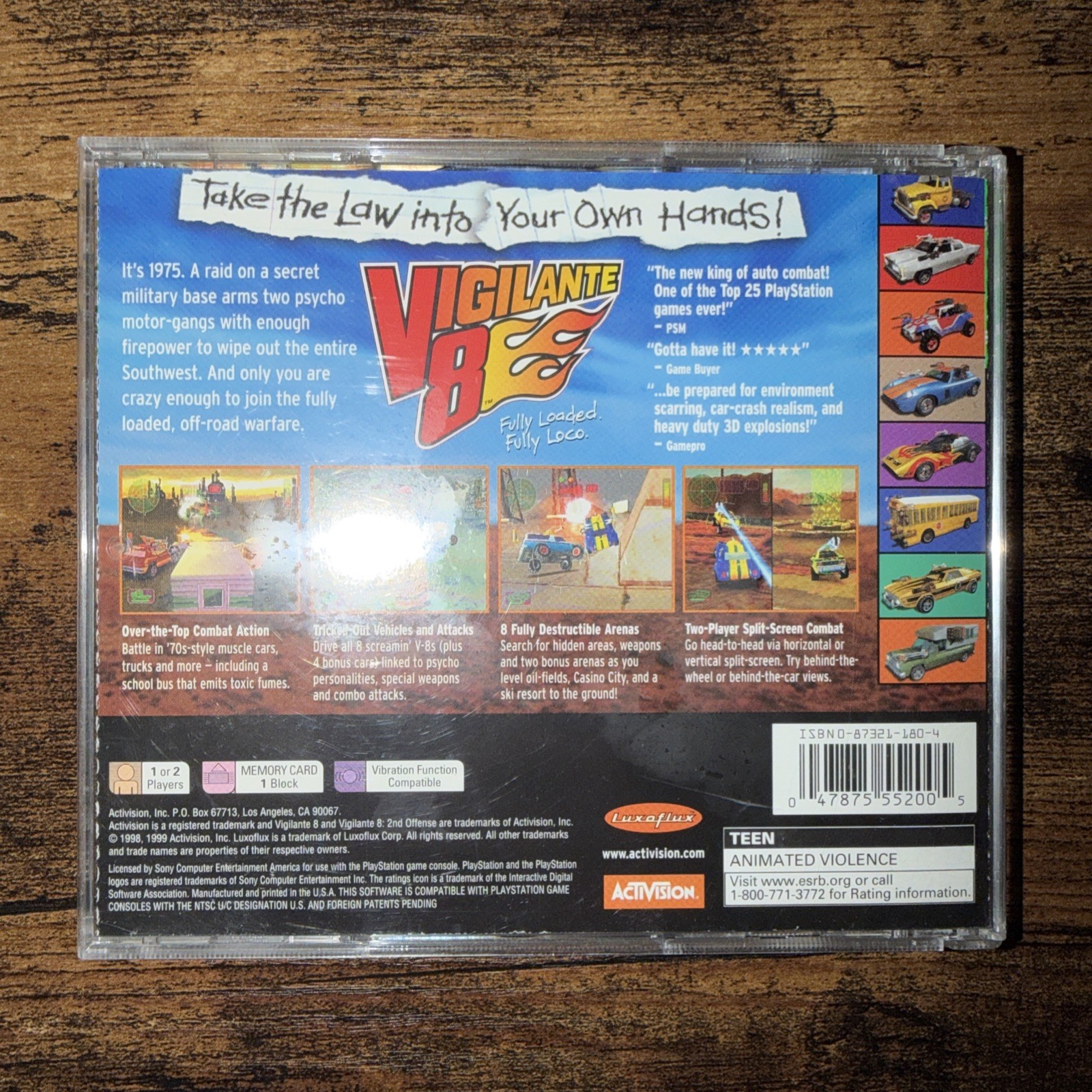 Vigilante 8 (Sony PlayStation 1, 1998)