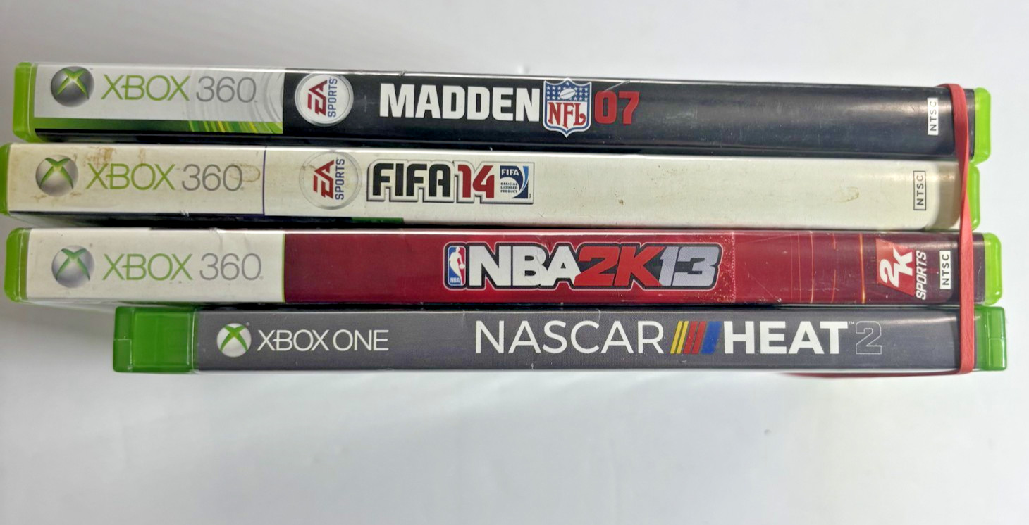 Microsoft Xbox 360 and One Bulk Lot of 4, Value 30.00