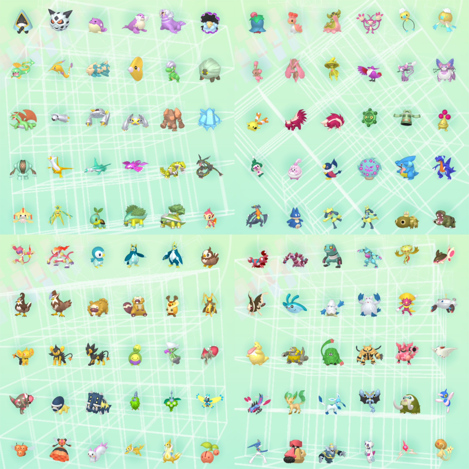 Pokemon HOME Gen 1-7 2404 Pokemon Normal + Shiny + Living Dex Event Complete