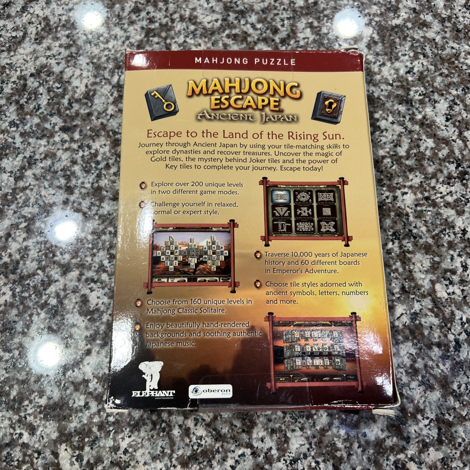 Mahjong Escape Ancient Japan in Jewel Case Good Condition