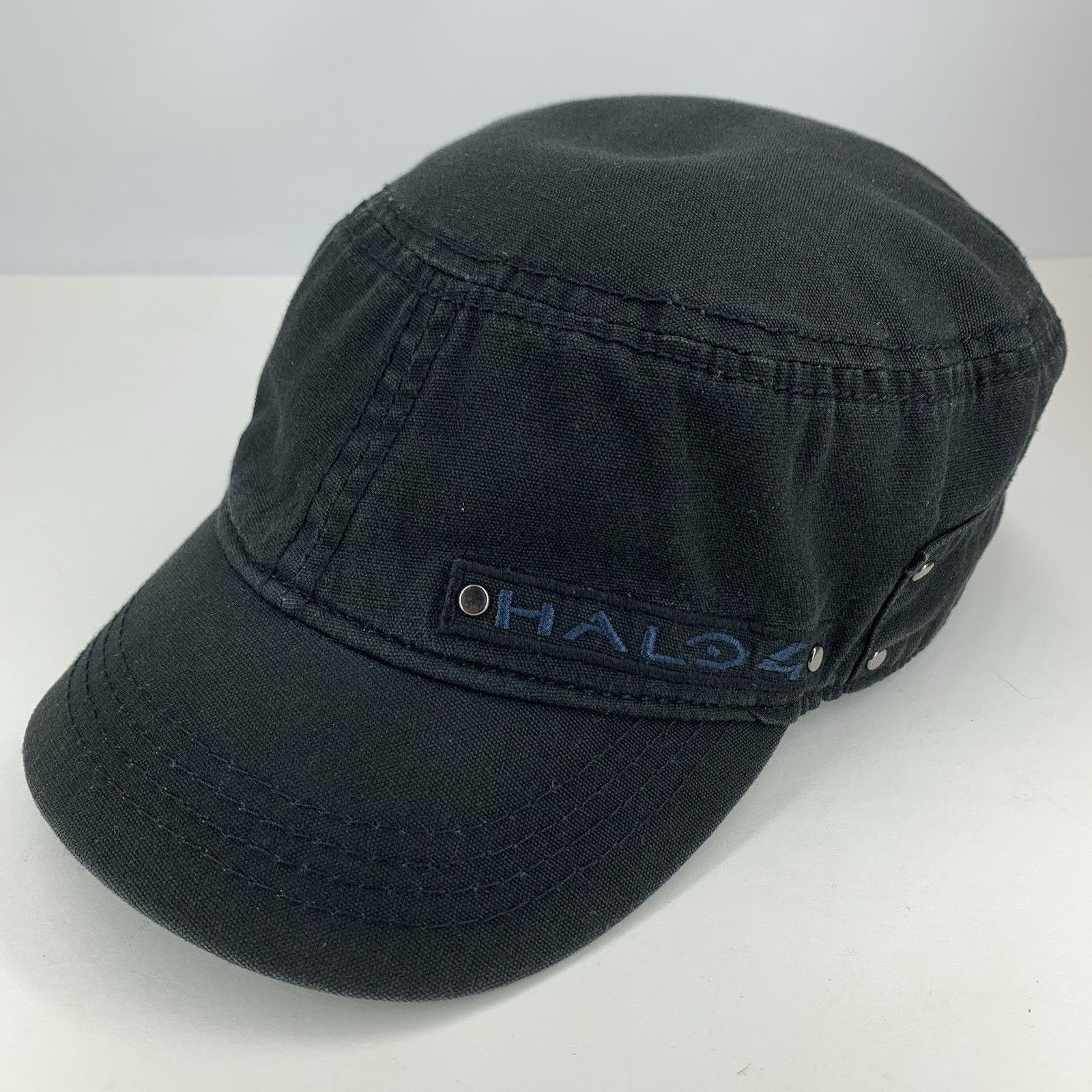 Halo 4 UNSC Hat Small/Med Fitted Black Cadet Cap 2012 Microsoft