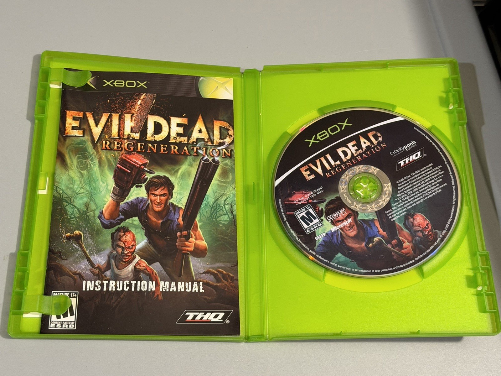 Evil Dead Regeneration for Xbox Original CIB Complete Survival Horror