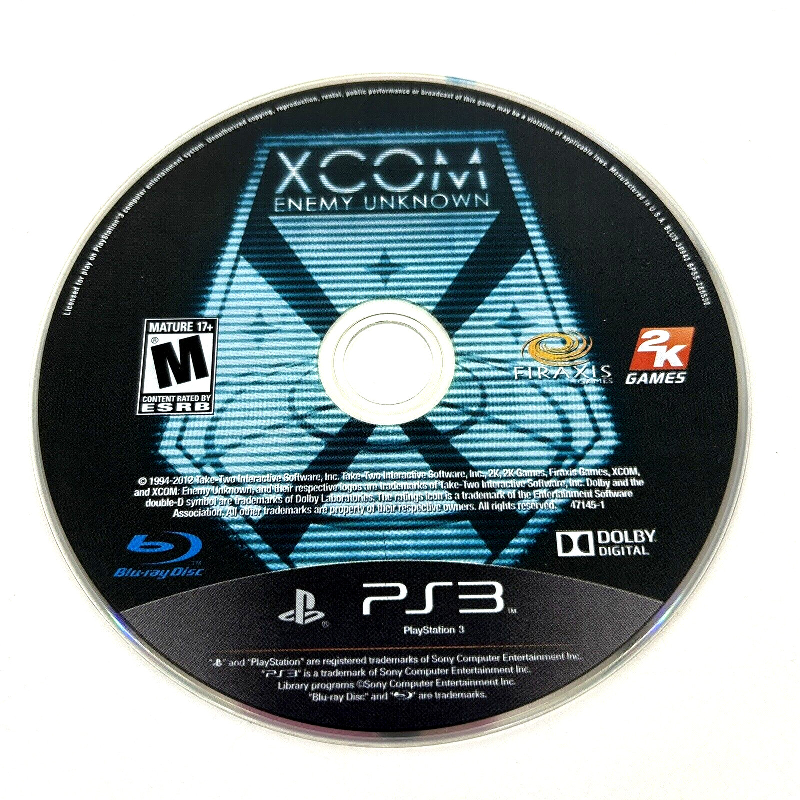 XCOM: Enemy Unknown PlayStation 3 PS3 Game Nice Cdtn Manual, Case Bonus Content
