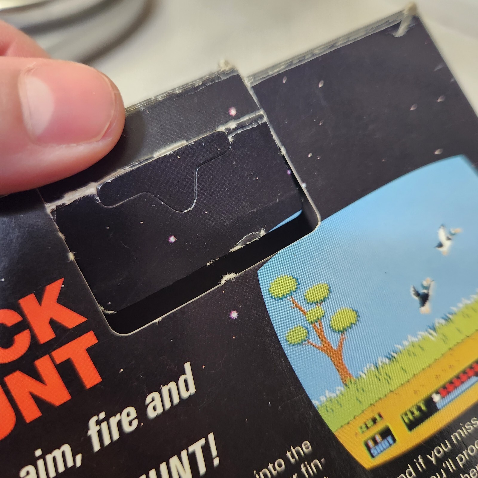 DUCK HUNT – NES – CIB – Circle Seal – Complete! Hang Tab Black Box 5 screw