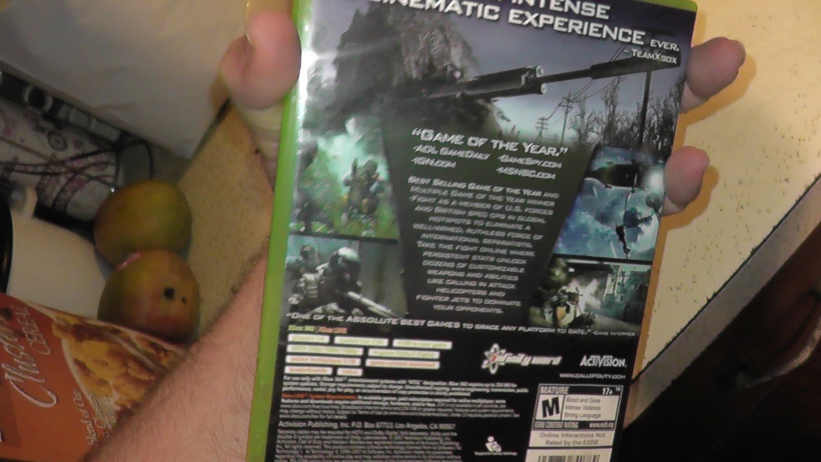 tested xbox 360 call of duty 4 modern warfare game working + box