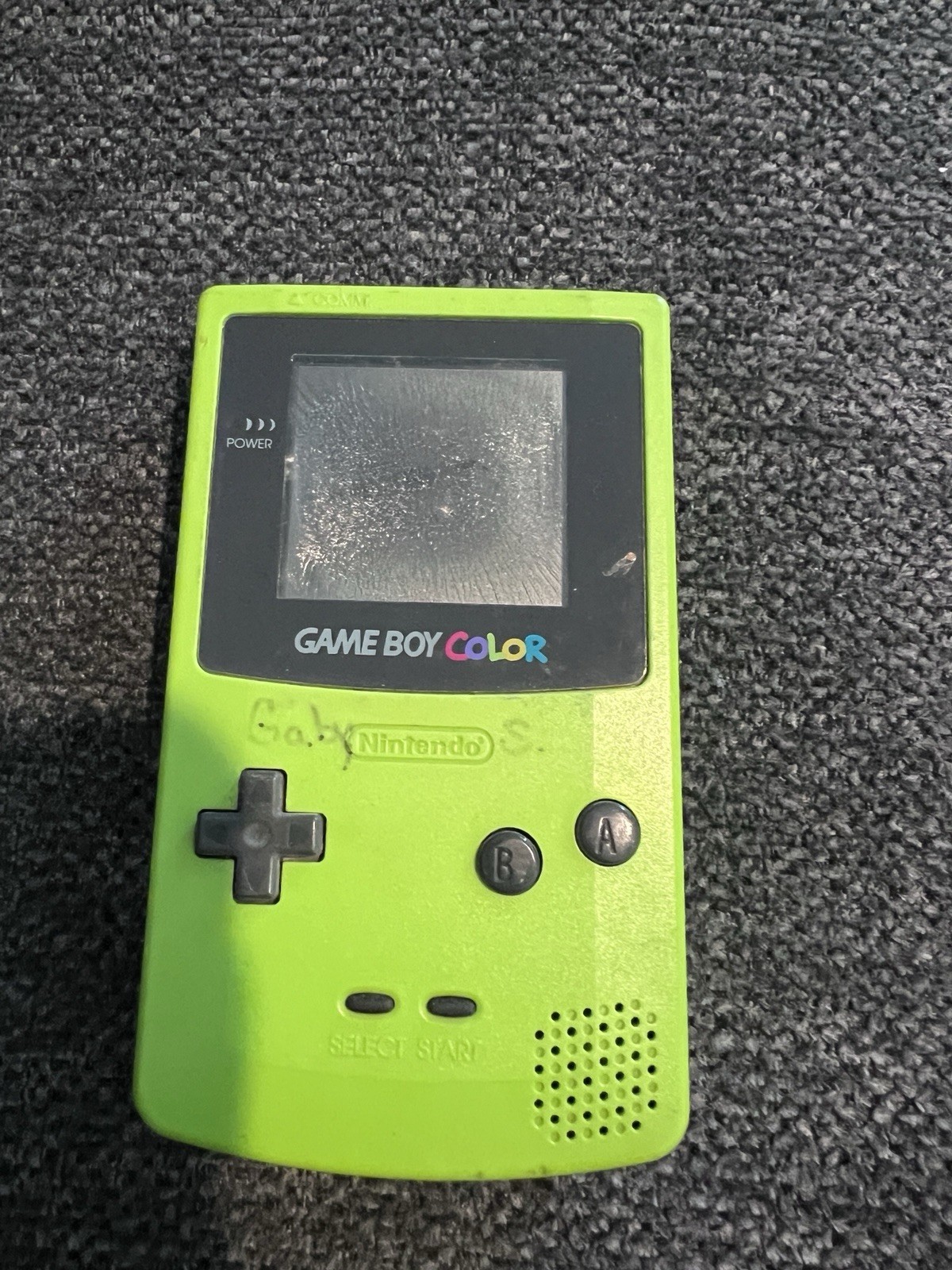 Nintendo Game Boy Color Kiwi Lime Green Handheld Console System For Parts