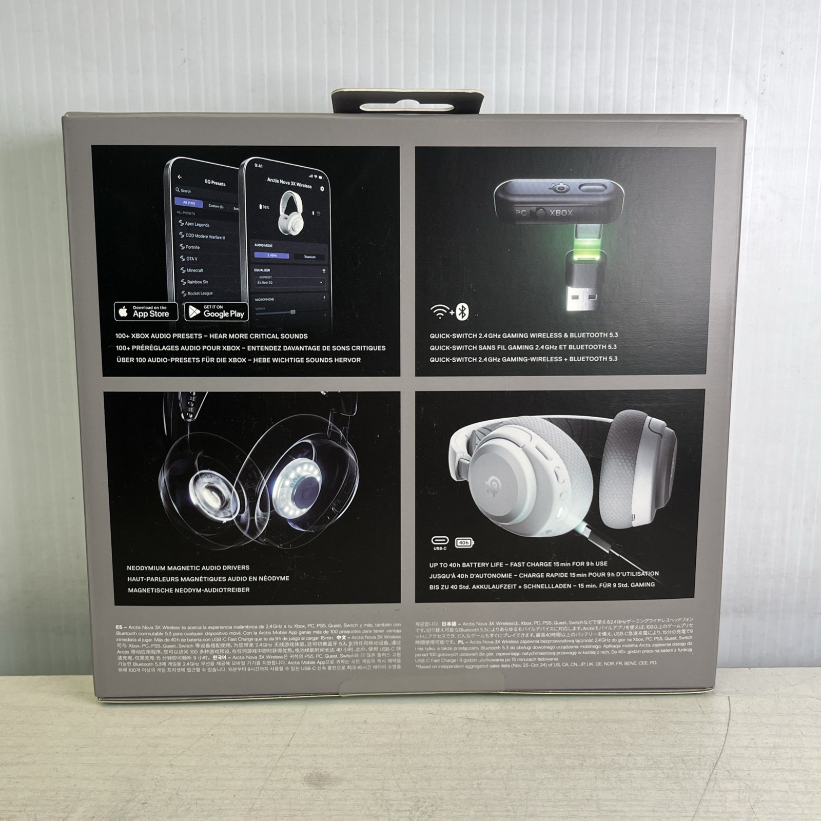 SteelSeries Arctis Nova 3X Wireless Gaming Headset – White 61690 sealed