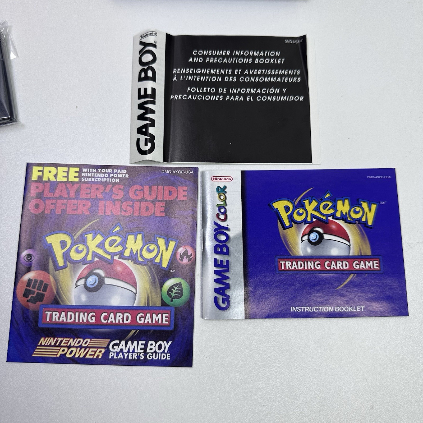 Pokémon Trading Card Game – Nintendo Game Boy Cartridge Box & Inserts (NO CARD)