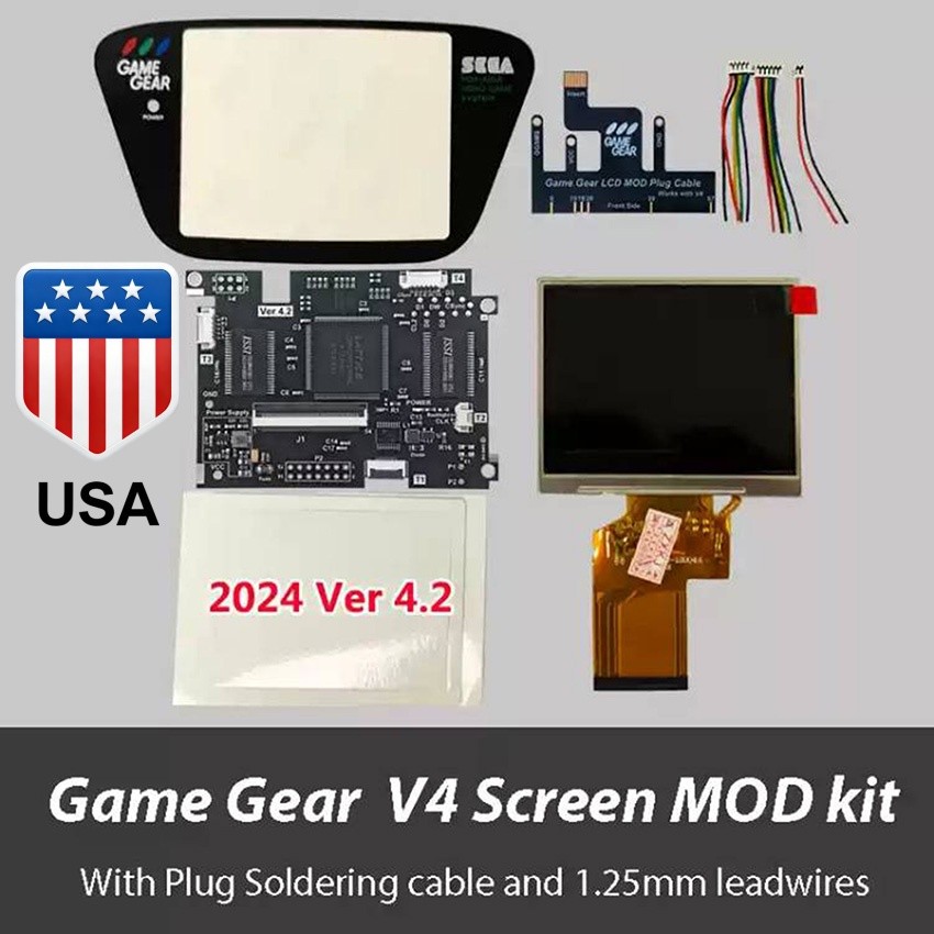 LCD Highlight Screen Kit V4.2 Low Power for 2024 SEGA Game Gear GG #US