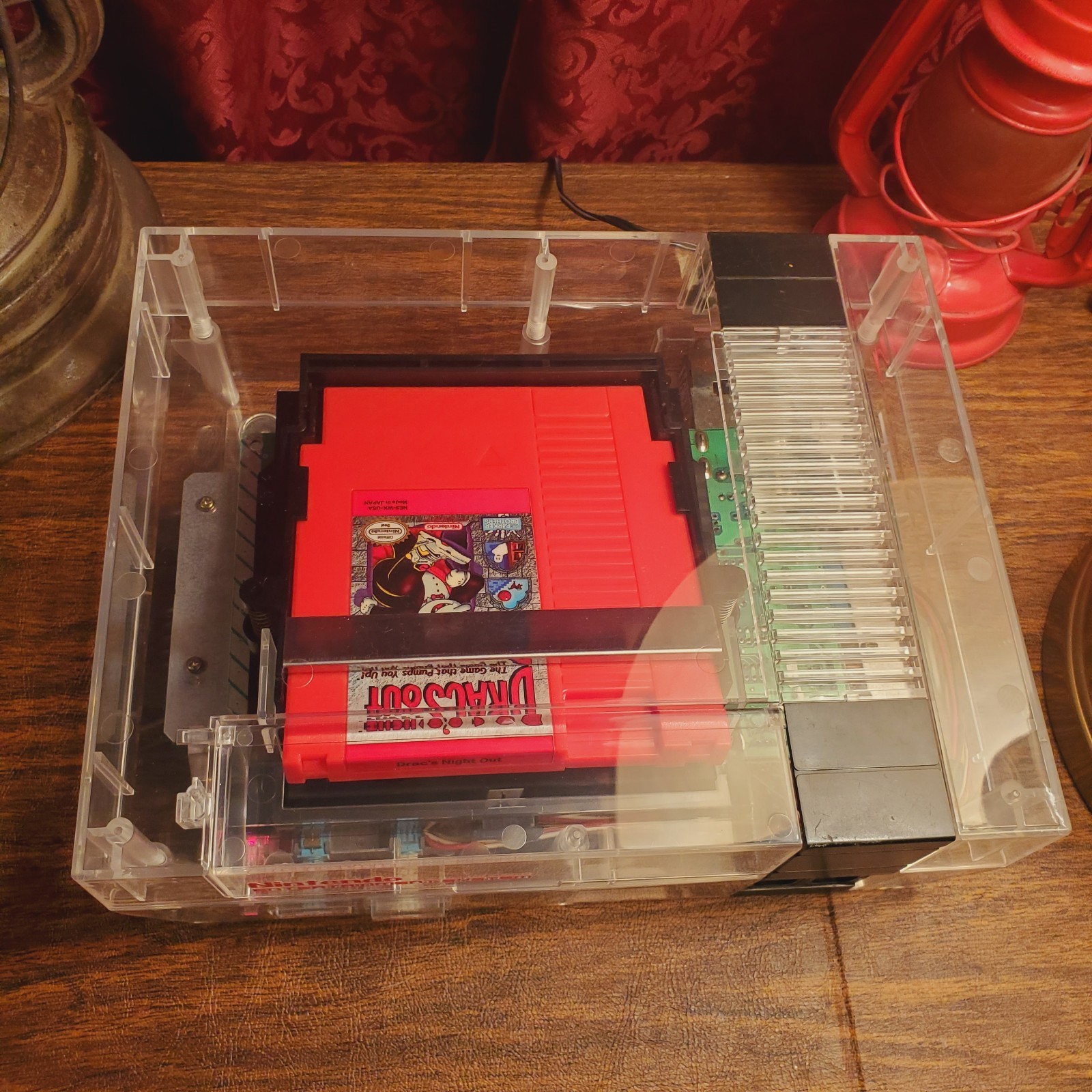 New Replacement Shell Case for NES TRANSPARENT CLEAR See Through ABS -SHELL ONLY