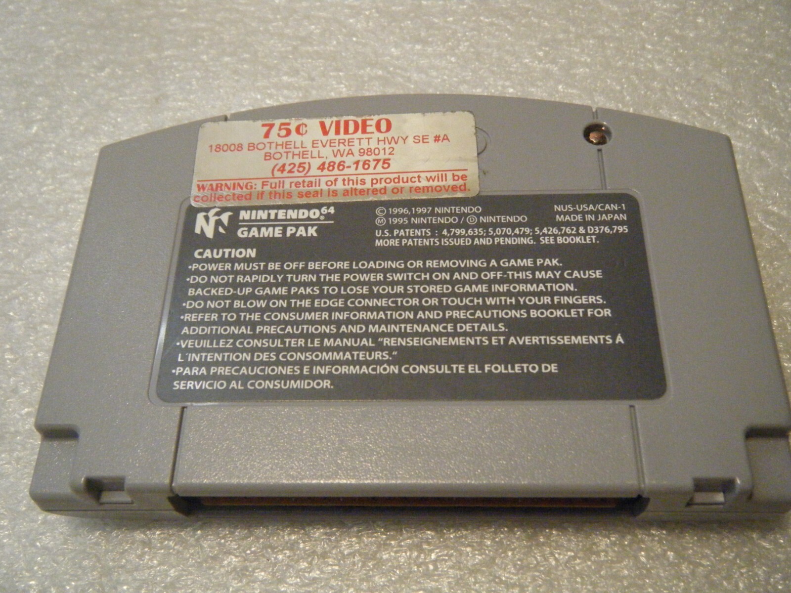Dr. Mario 64 ( Nintendo 64, 2001 ) Game Cartridge, Box and Instruction Booklet