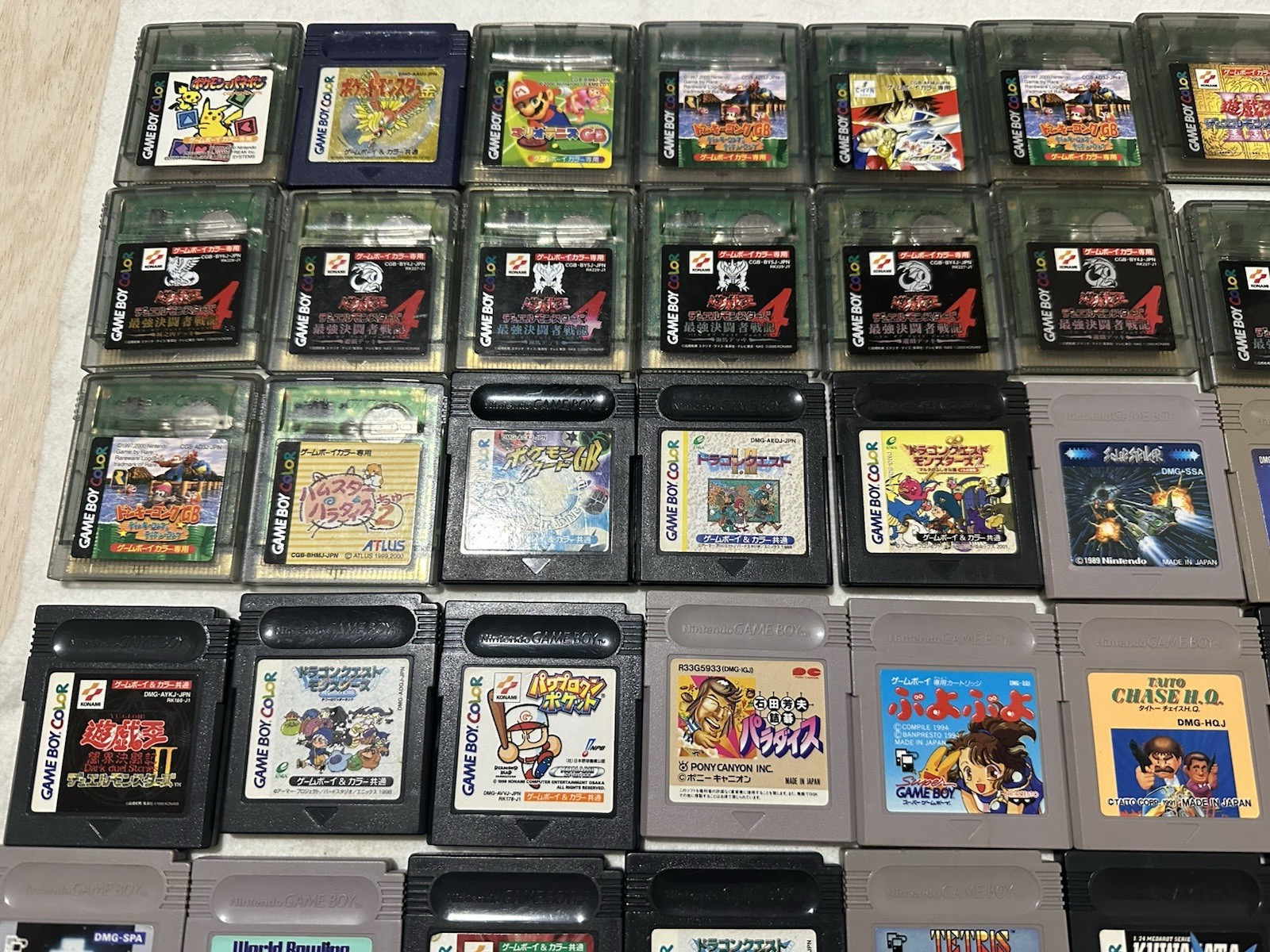 Lot 115 Gameboy Nintendo Cartridge Software GB Mario Pokemon Dragon Quest untest