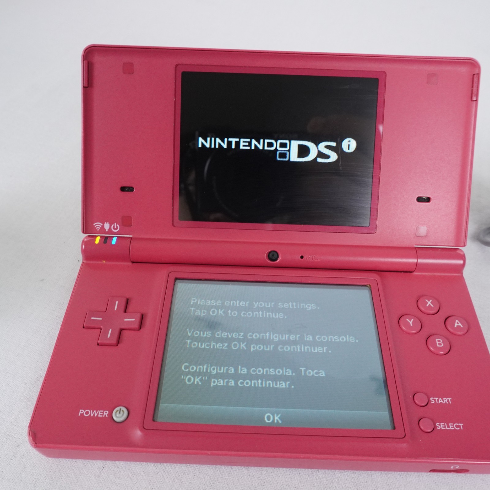 Nintendo DSi Pink Handheld Console w/ AC Adapter
