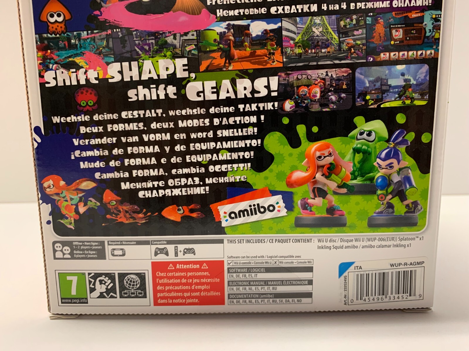 SPLATOON LIMITED EDITION + AMIIBO NINTENDO WIIU WII U – NEW PAL VERSION NEW