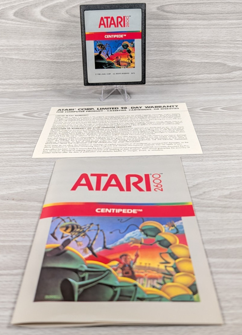 Atari 2600 Games Bundle Lot, CIB, Centipede, Grand Prix, Circus, Video Olympics
