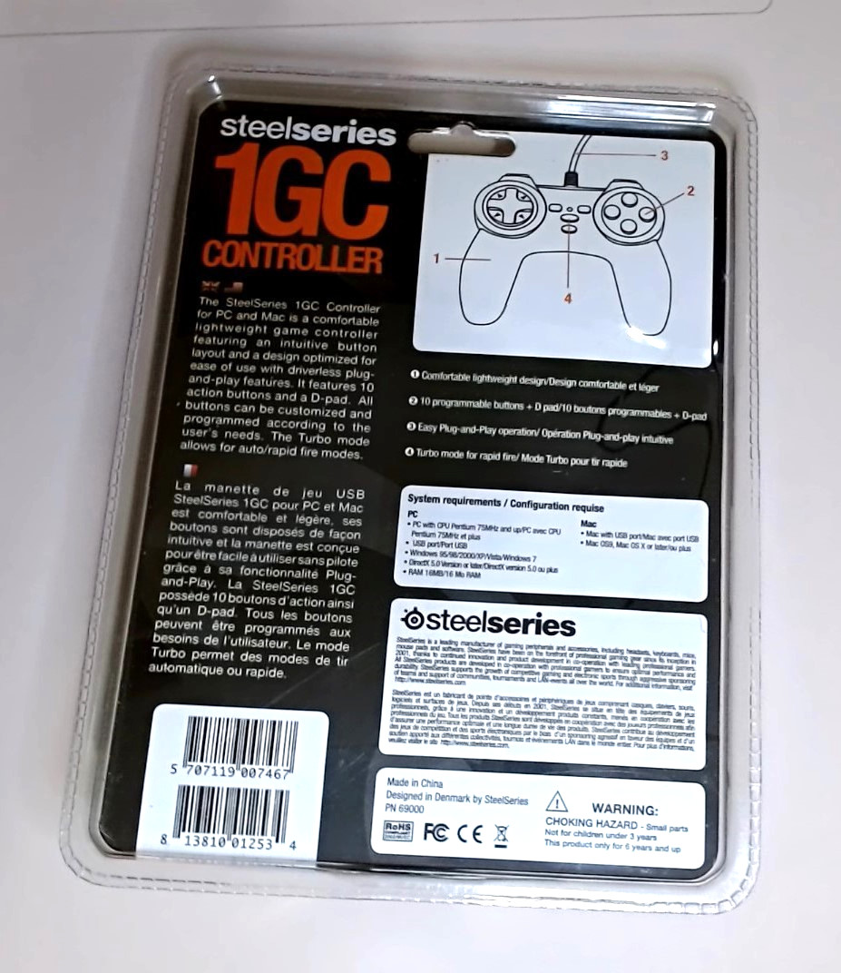 SteelSeries 69000 USB 2.0 PC Gaming Controller / PC or Mac (NEW)