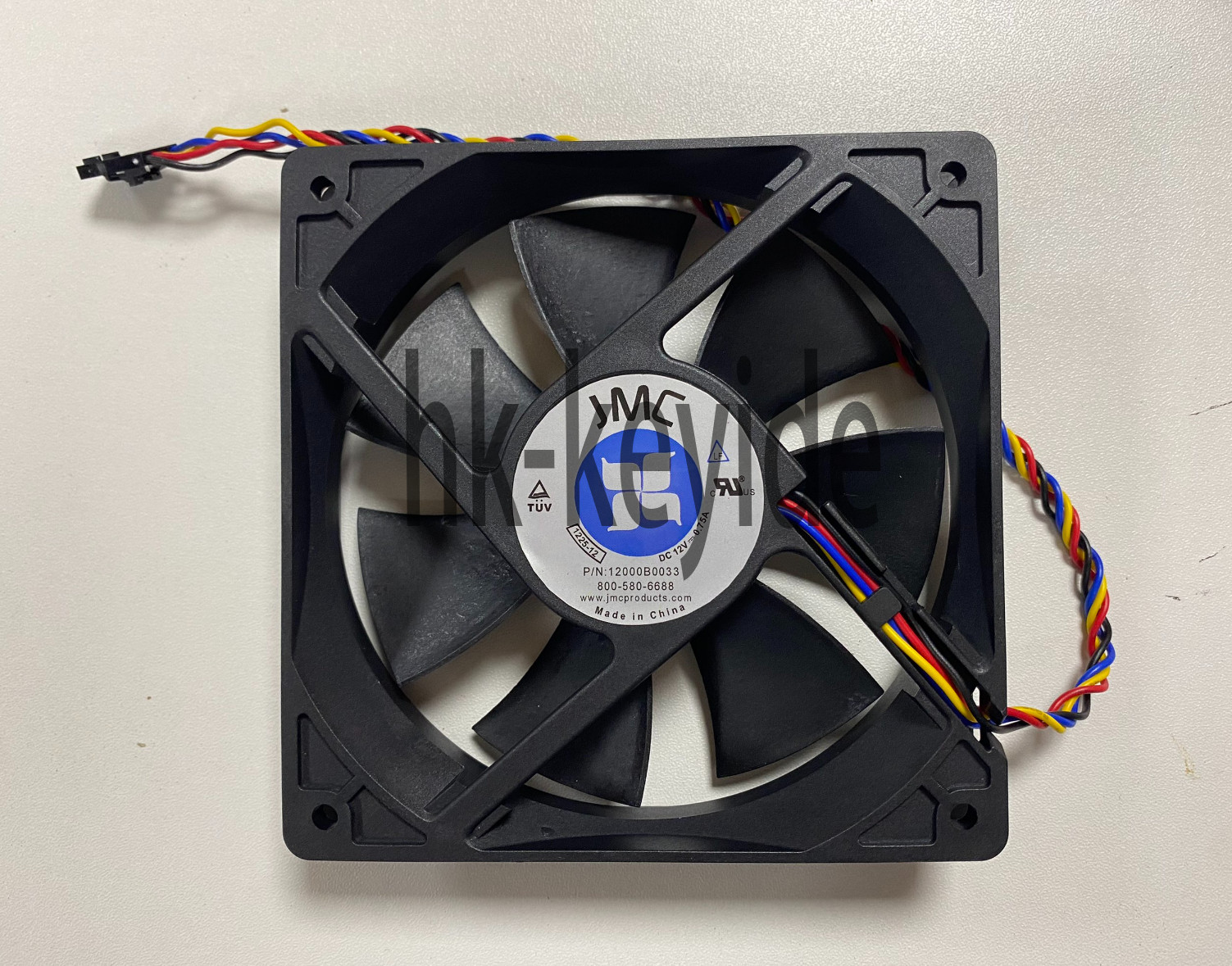JMC 12000B0033 1225-12 12V 0.75A 12cm 12025 4pin Case Cooling Fan
