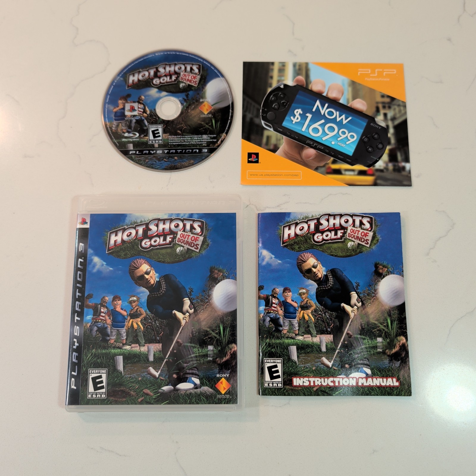 Hot Shots Golf: Out of Bounds (PlayStation 3, 2008) PS3 W/ Manual+ Registration
