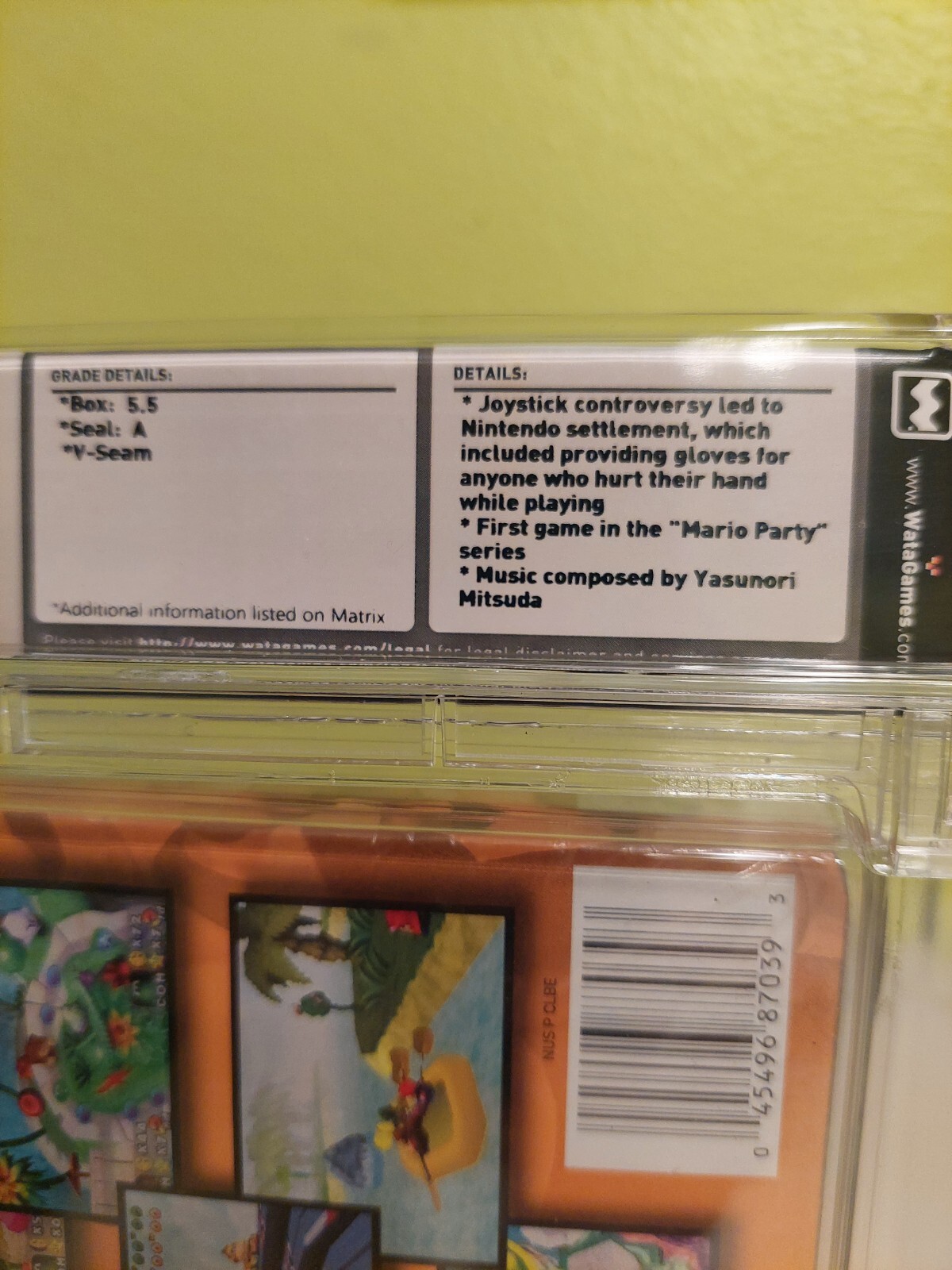 Mario Party first print Wata 5.5 A sealed (Nintendo 64 Made in Japan 1998