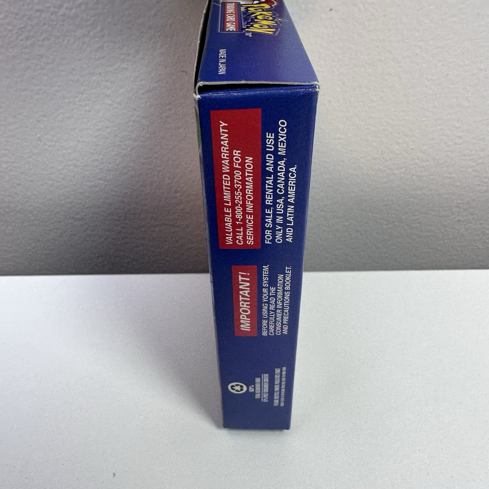 Pokémon Trading Card Game – Nintendo Game Boy Cartridge Box & Inserts (NO CARD)