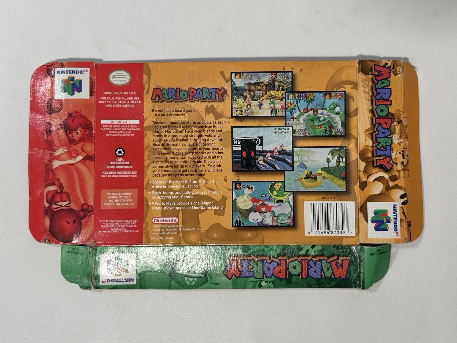 Authentic Mario Party 1 for Nintendo 64 N64 BOX ONLY