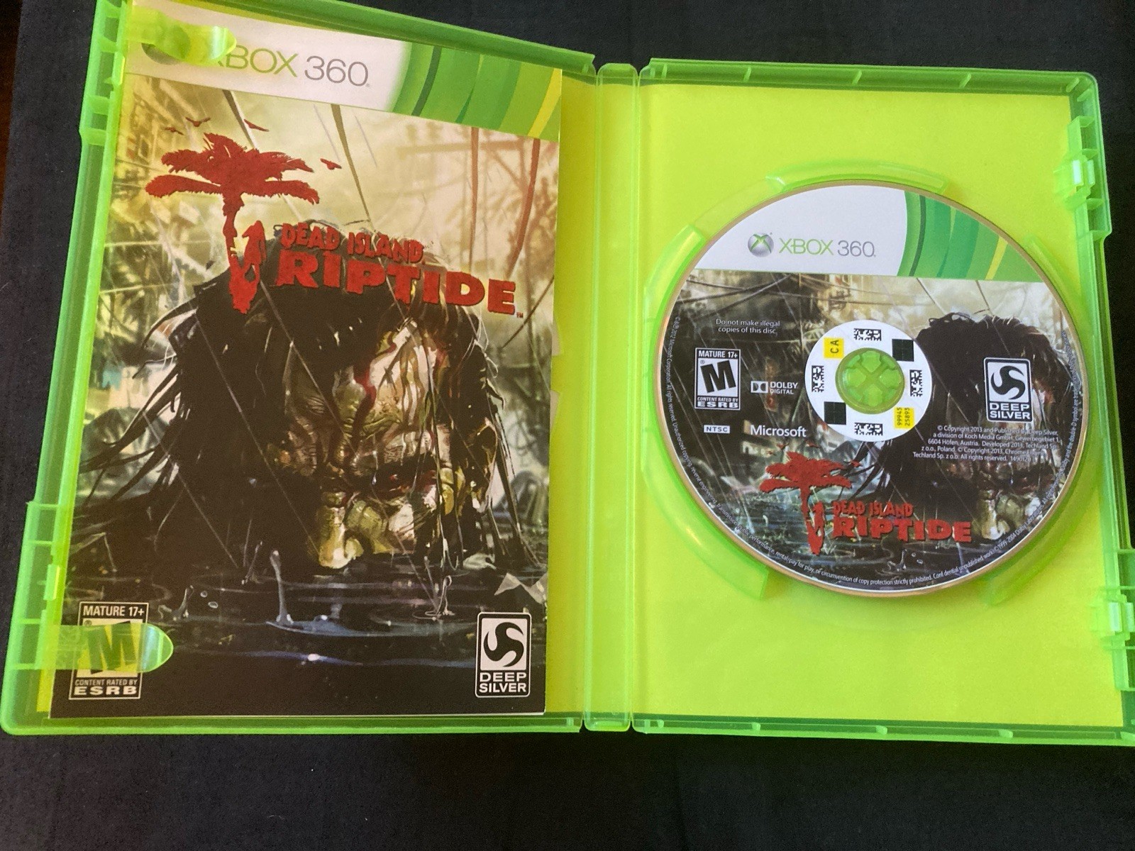 Used Dead Island Riptide (Microsoft Xbox 360, 2013) complete w/new soundtrack CD