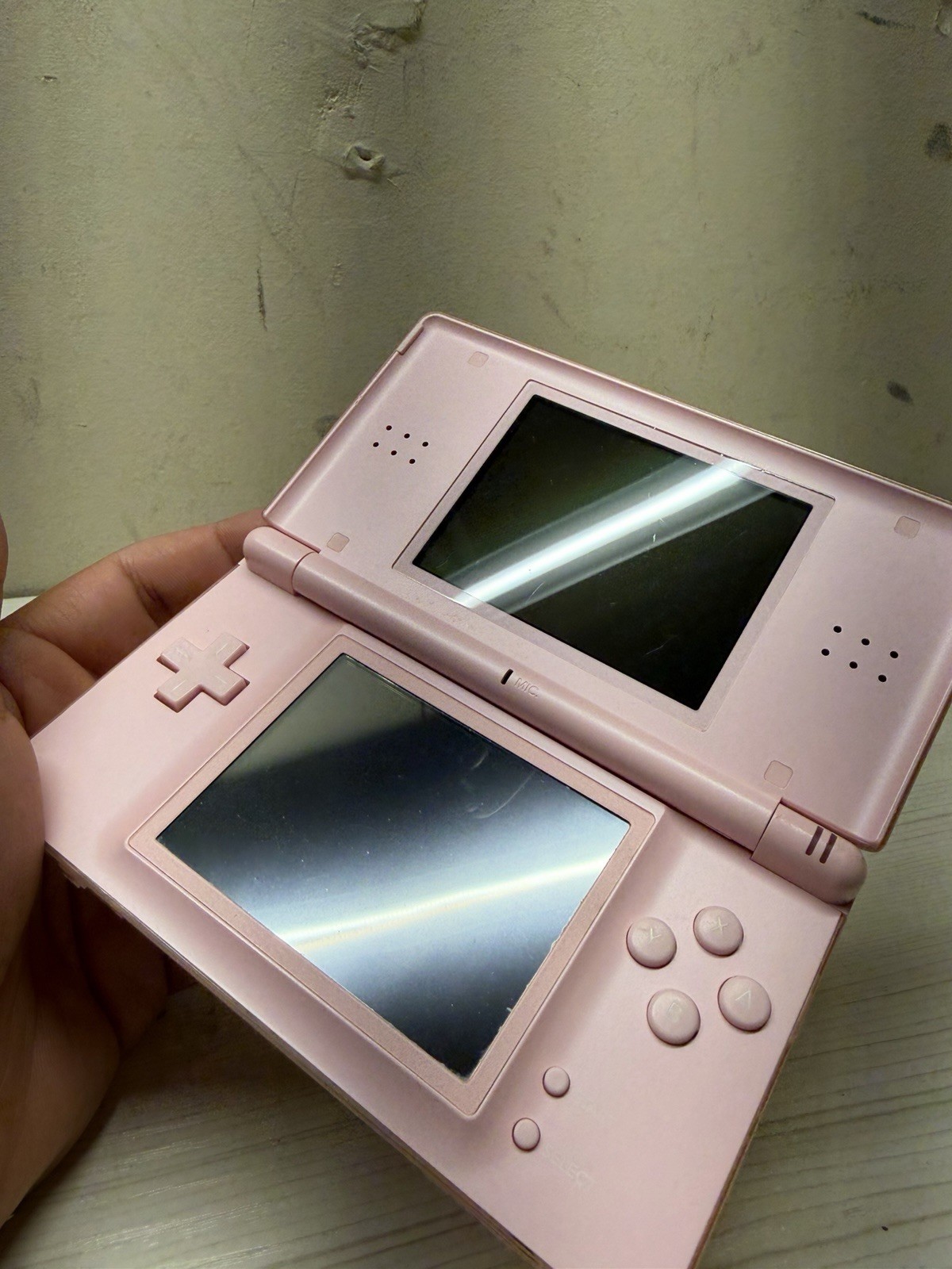 Nintendo DS Lite System Portable Gaming Console Coral Pink Tested