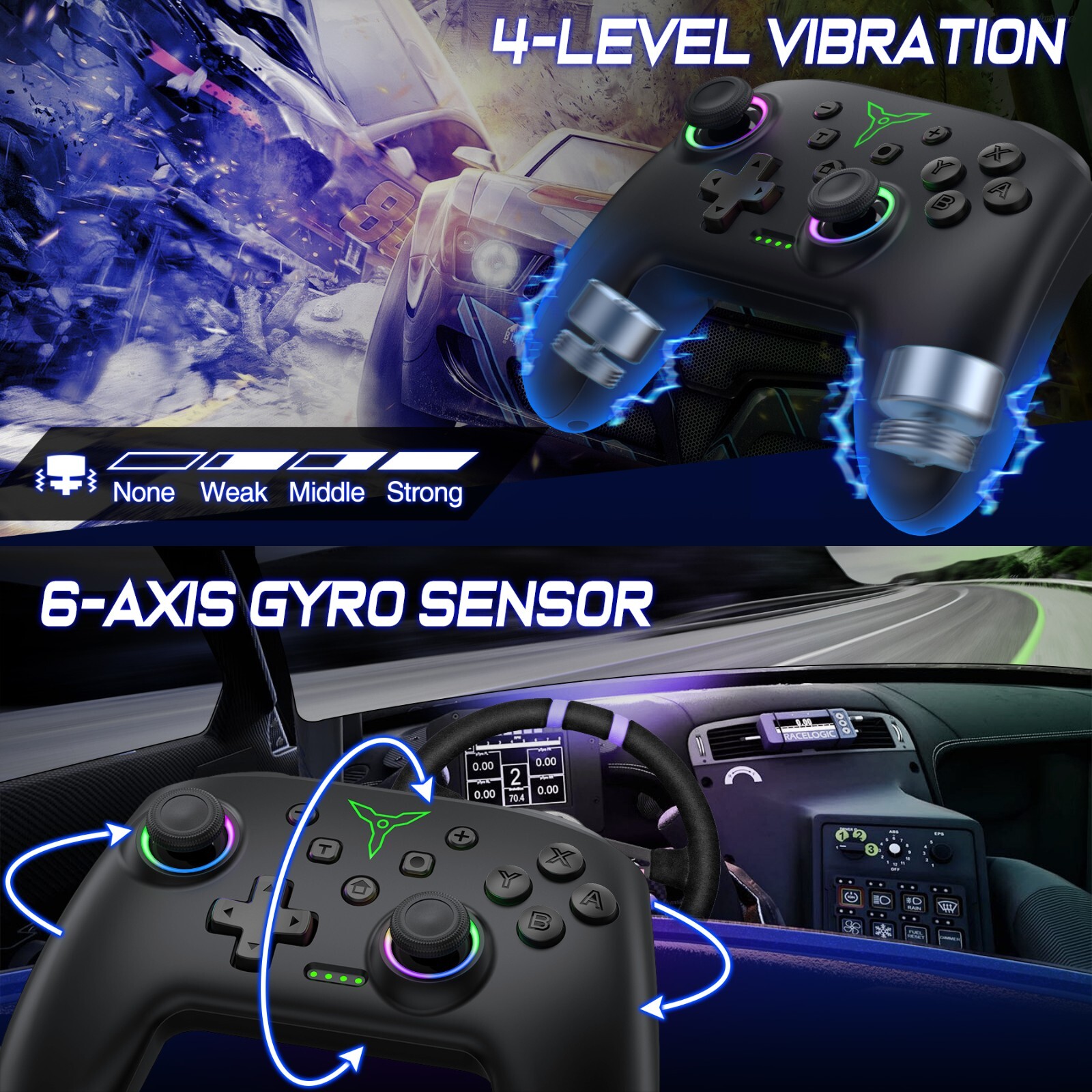 Wireless Switch Pro Controller,Handheld Controller For Nintendo Switch/OLED