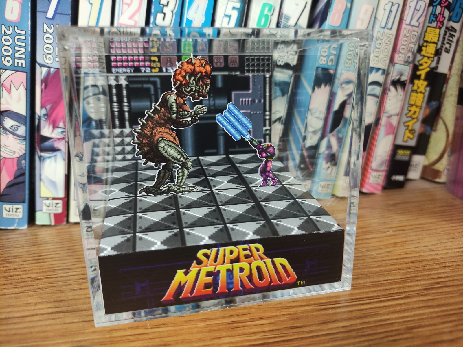 Super Metroid Samus MB2 Handmade Diorama – Gameboy / Retro Gaming Cube – Fanart