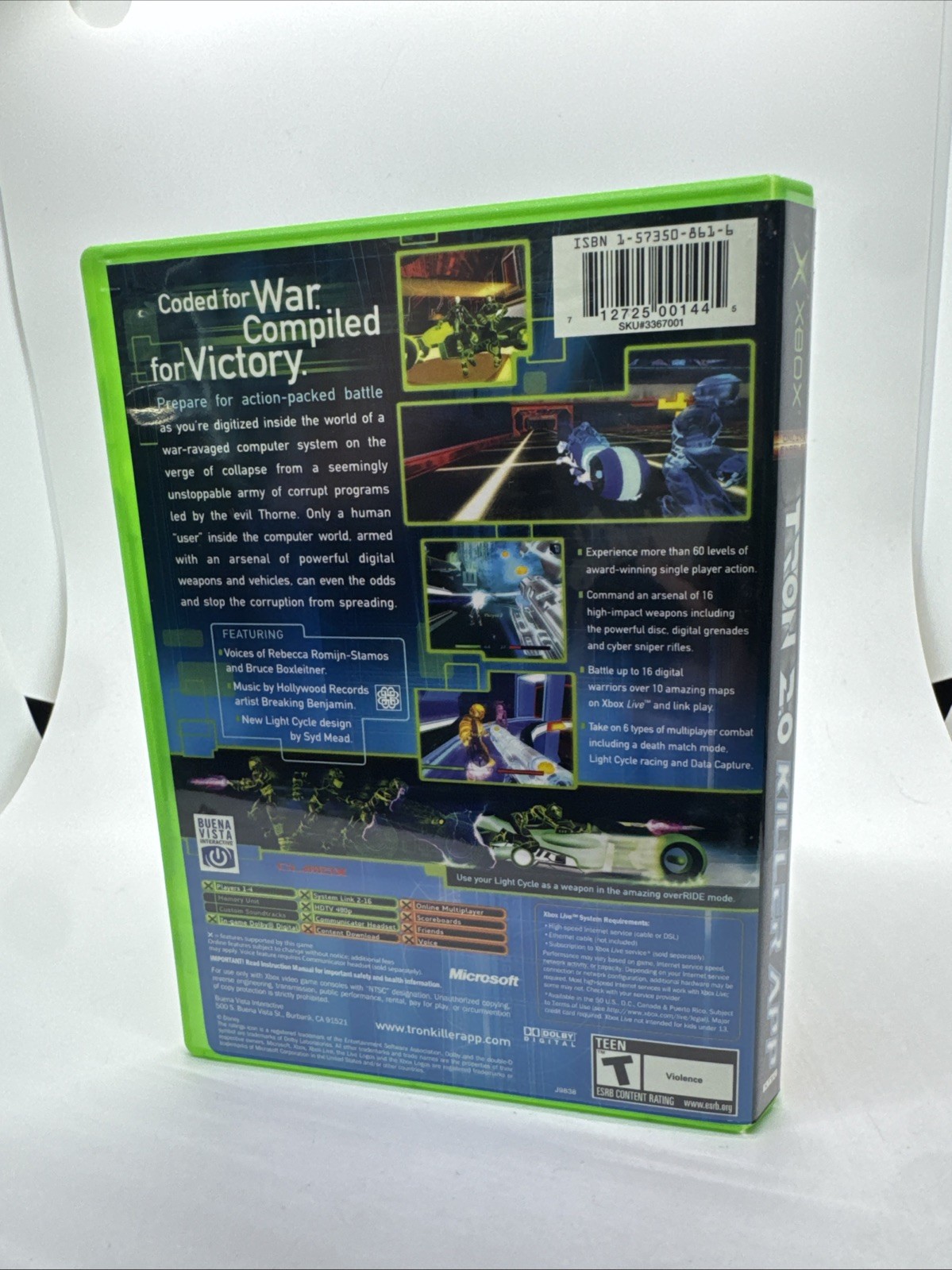 Tron 2.0: Killer App (Microsoft Xbox, 2004) Complete