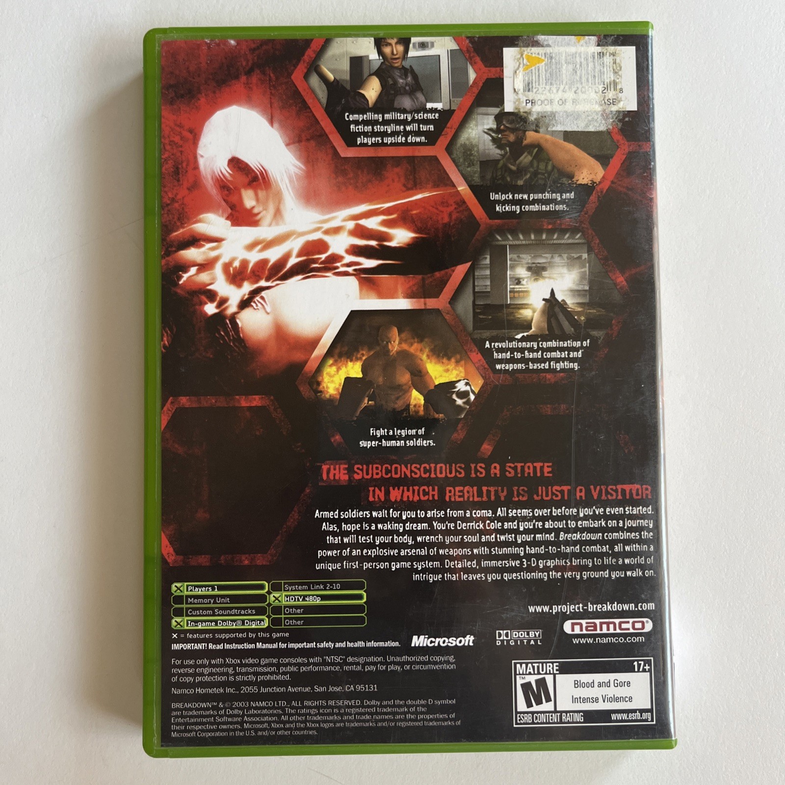 Breakdown (Microsoft Xbox, 2004) CIB Tested