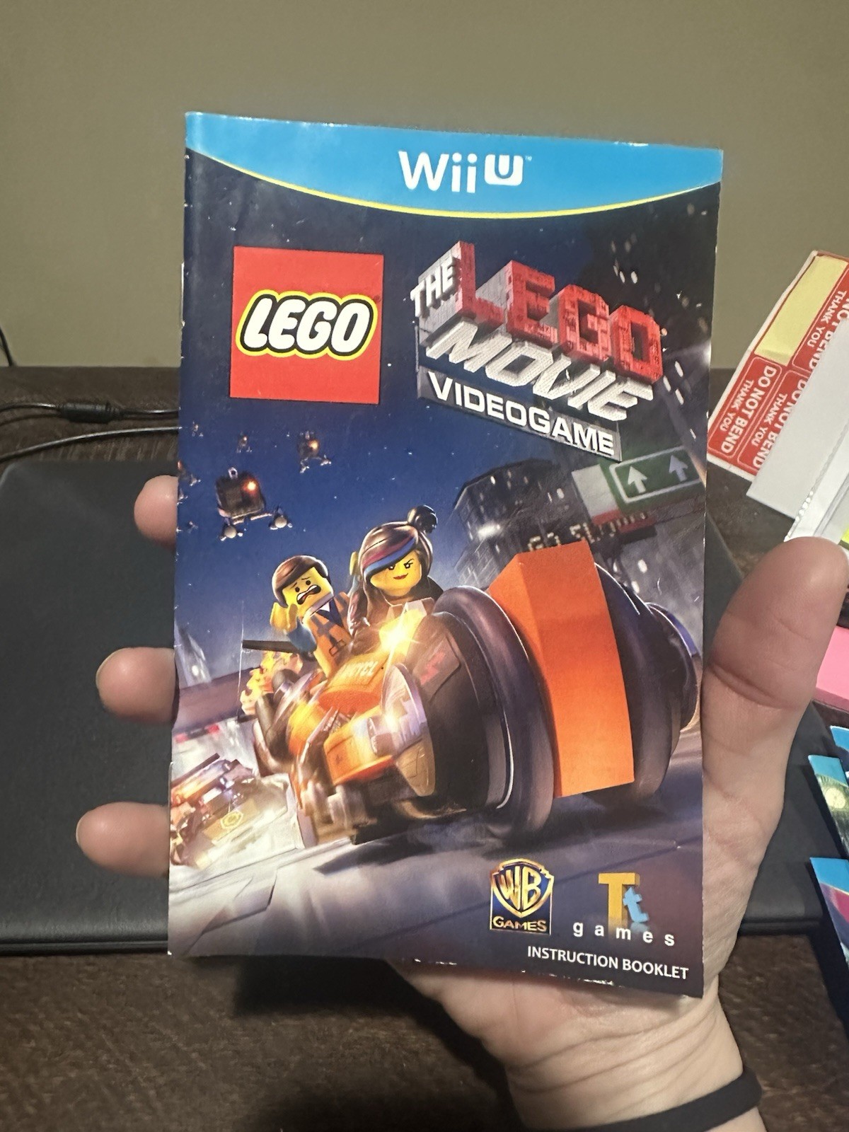 Nintendo WiiU Wii U Manual Only Lego The Lego Movie Videogame