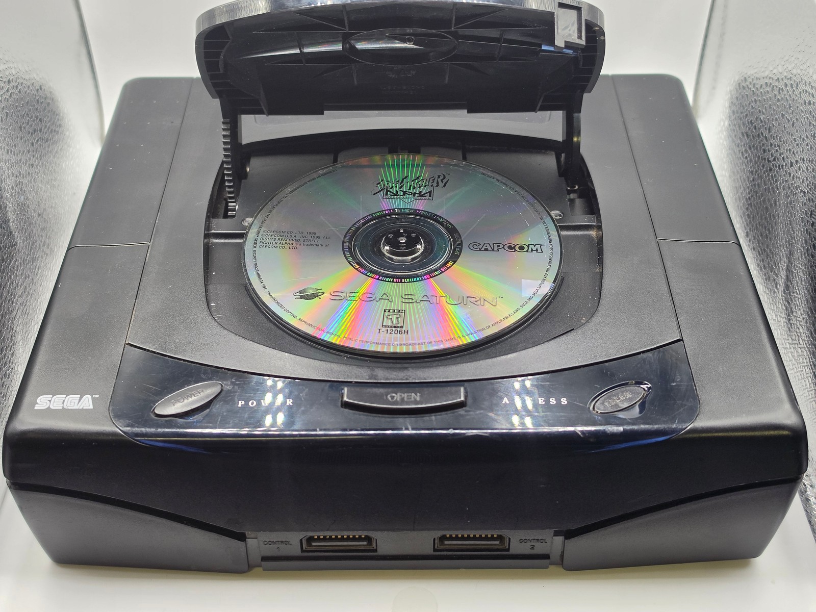 Sega Saturn MK-80000 Console w/ Street Fighter Alpha Tested Working Sega Saturn