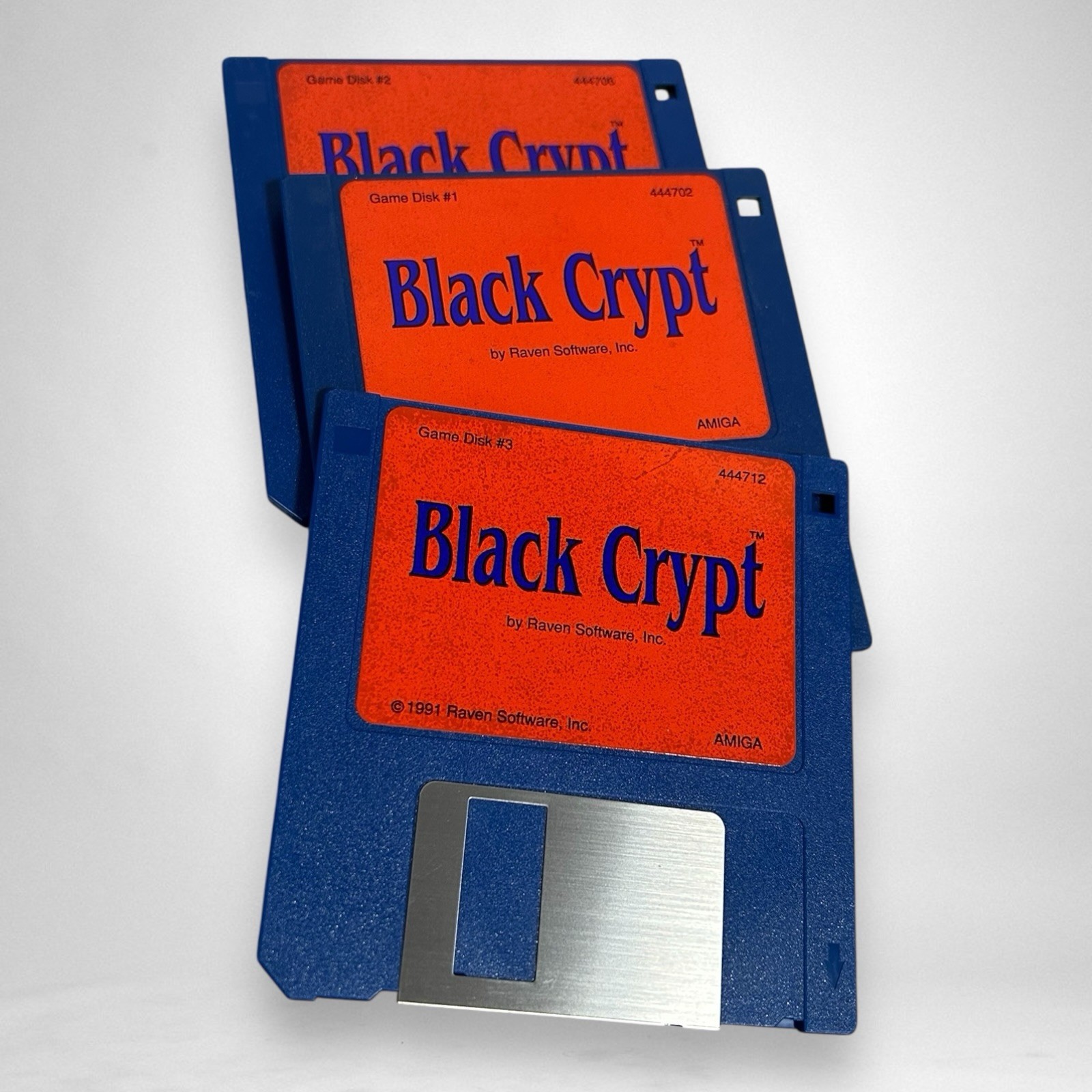 Black Crypt Commodore Amiga Big Box Game Complete CIB 3.5″ Floppy