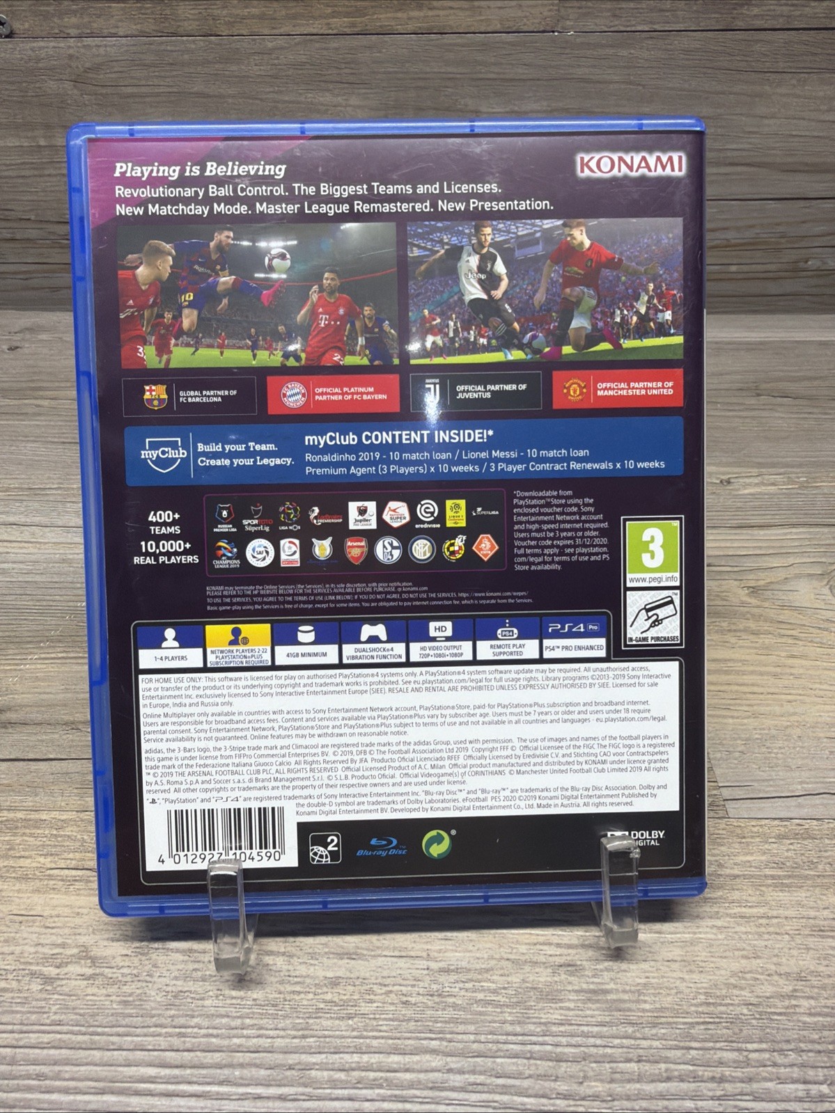 Pro Evolution Soccer 2020 – Sony PlayStation 4 Pegi Region 2 Tested
