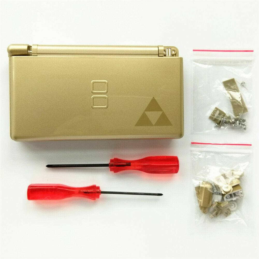 Gold The Legend of Zelda Full Housing Shell Case for Nintendo DS Lite NDSL