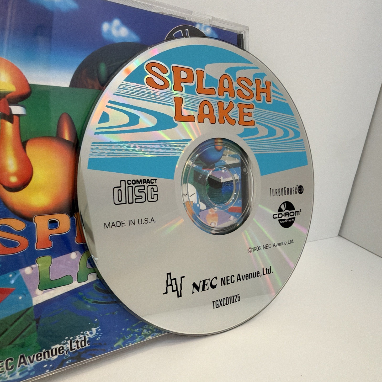 Splash Lake TurboGrafx-16 CD PC Engine Tested Complete CIB